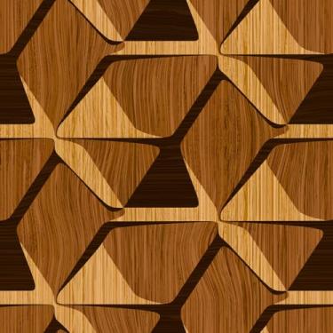 Imagem de Papel De Parede Adesivo Madeira 3d Ilusão Rolo 12m