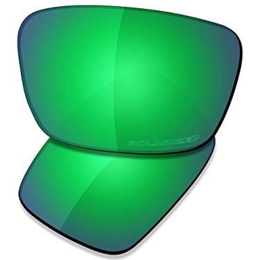 Imagem de SAUCER Lentes de substituição premium para óculos de sol Oakley Fuel Cell OO9096 de alta definição – Verde jade polarizado