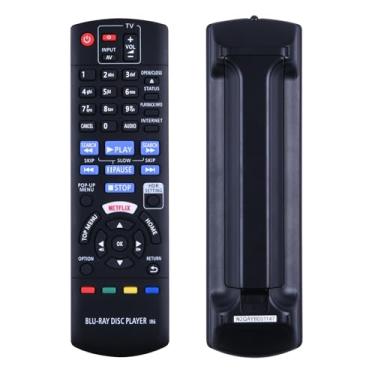 Imagem de Controle remoto de substituição N2QAYB001147 compatível com Panasonic Blu-Ray Disc DVD Player DMP-UB300 DMP-UB310 DMP-UB314 DMP-UB390 DMP-UB400 DMP-UB404 DMP-UB820 DMP-UB820 4 DP-U. B820EB-K DP-UB9000