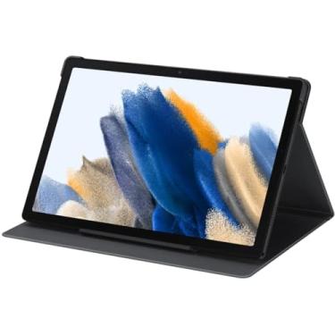 Imagem de SAMSUNG Capa protetora para tablet Galaxy Tab A8 com 2 ângulos de visualização, design magnético, suporte para caneta S, fina, leve, versão dos EUA, cinza escuro
