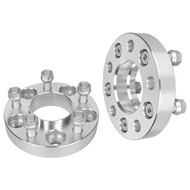 Imagem de Haruma 2 peças espaçadores de roda Hubcentric de espessura de 2,5 cm 5 x 114,3 mm (5 x 4,5) furo do cubo de 71,5 mm para Dodge 09-19 Challenger/06-19 Charger; para Ferrari 09-14 California; 17-19 para