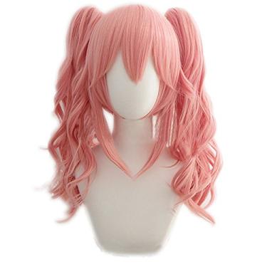 Imagem de magic acgn Lolita Wig pink with Two Clip Game Hair For Women Halloween Wig