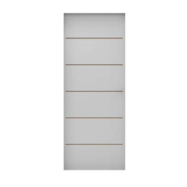 Imagem de Folha de Porta de Madeira 210x92cm Espessura 3,5cm MMC Primer Frisada Residence Eucatex Primer