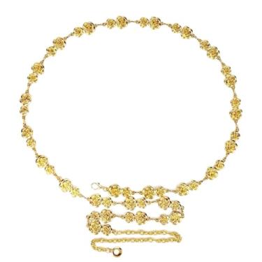 Imagem de Cinto de corrente plus size para mulheres, cinto de corrente de metal rosa feminino correntes de cintura de barriga, corrente de corpo extralonga, XX-Large, Metal, Sem Pedra Preciosa