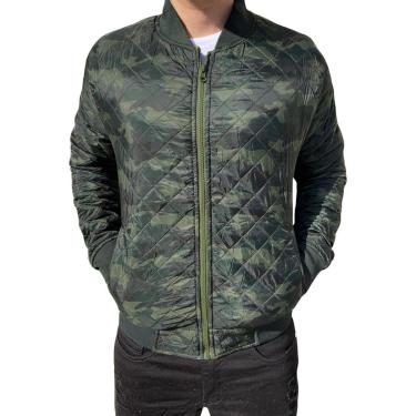 Imagem de Jaqueta Camuflada Masculina Nylon Bomber Matelassê Premium-Masculino
