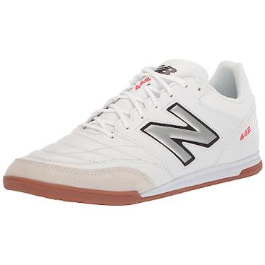 Imagem de New Balance Tênis de futebol masculino 442 V2 Team in Soccer, Branco/preto, 7