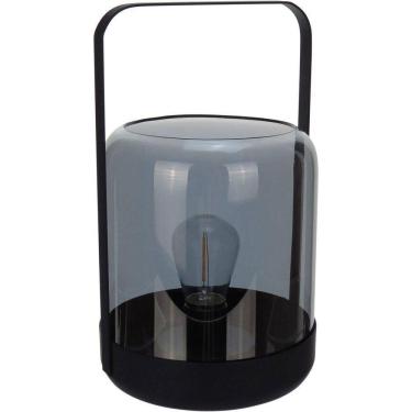 Imagem de Castiçal Decorativo Porta Vela Home&co Metal 24x15x15cm Fume