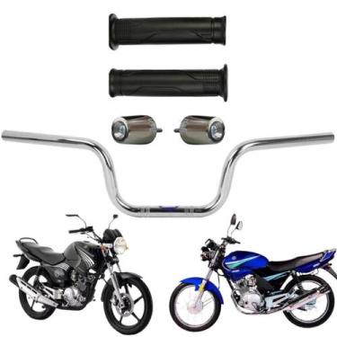 Imagem de Guidão Ybr Com Pesinho Pcx e Par de Manoplas 125 2001 ate 2015 Factor 