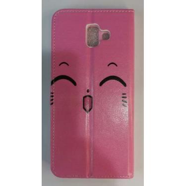 Imagem de Capa Capinha Carteira Compatível Com sumsung Galaxy j6 plus colorido -