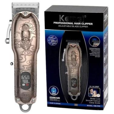 Imagem de Maquina de Corta Cabelo Profissional kemei km 3705 novidade