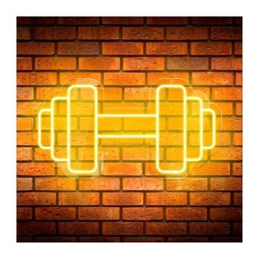 Imagem de Painel Neon Led Peso de Academia/Halter Decoração, Foto - ArtStudio 
