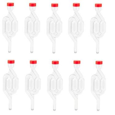 Imagem de Kit 15 Válvulas Airlock Tipo S Air Lock Para Fermentação Cerveja Kombu