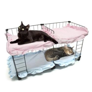 Imagem de Quadriliche Pet Aramada 45x80cm com Colchonete - IGUANNA, Branco