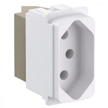 Imagem de Modulo Pial Zeffia 1 Tomada 10A. Branco - 680160, Branco