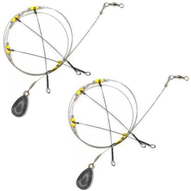 Imagem de Kit 2 Chicote Pesca Mar C/ 3 Pernadas E 7 Chumbadas - Summer