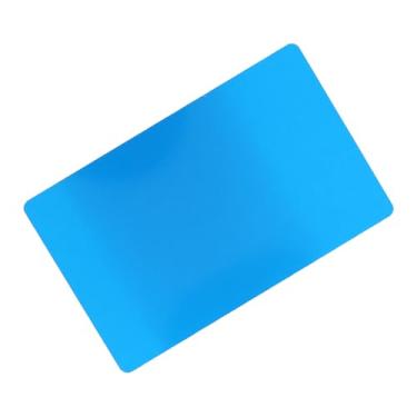 Imagem de Cartão de Visita Em Branco Cartões de Visita Em Branco Marca 50 Pçs 5 Cores Impressionantes Espaços Em Branco Marca Gravado Metal Suave Negócios Visitando Cartões de Nome (BLUE)