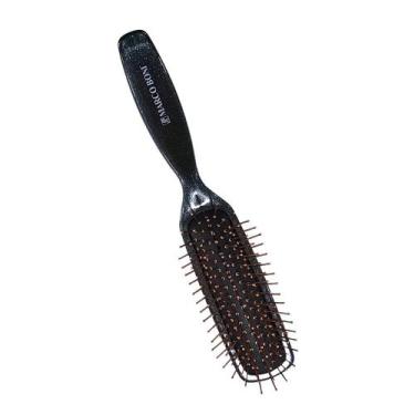 Imagem de Escova Cabelo Retangular Brilho E Cerdas Em Cobre Marco Boni, Preto