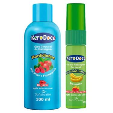 Imagem de Óleo de massagem íntima e Gel beijável de Banana Kero Doce - Sofistica