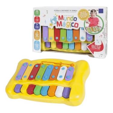 Imagem de Piano E Xilofone Dó-ré-mi Mundo Mágico 2 Em 1 - Homeplay, Xilofone Mun