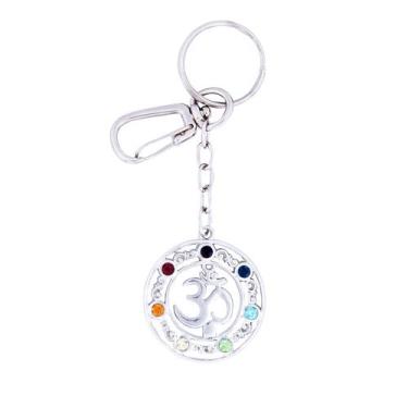 Imagem de Chaveiro Om Chakras 34mm - Sunshine Cristais