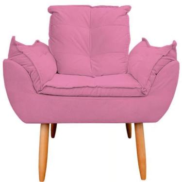 Imagem de Poltrona Decorativa Opala Sala de Estar Tecido Suede - Horizonte Móvei