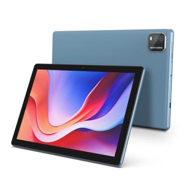 Imagem de Tablet de 10,1 polegadas, ROM de 64 GB, expansível de 1 TB, bateria de 6000 mAh, Wi-Fi 6, Quad-Core, câmera dupla de 2 MP + 8 MP, Bluetooth, tela IPS