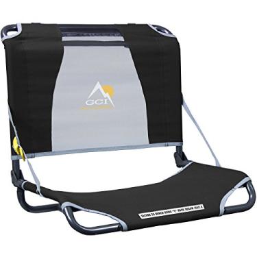 Imagem de GCI Outdoor Cadeira larga para estádio Big Comfort com encosto ajustável, preta