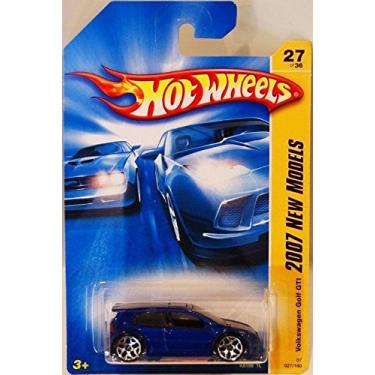 Imagem de Hot Wheels Volkswagen Golf GTI, 2007, 1:64 Scale Die-Cast Car Model, Blue, Adults
