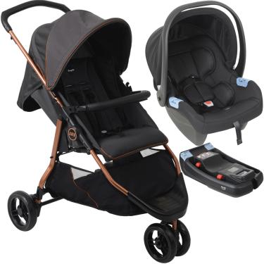 Imagem de Carrinho de Bebe Bebe Conforto Base Burigotto CR3 Gray Cobre