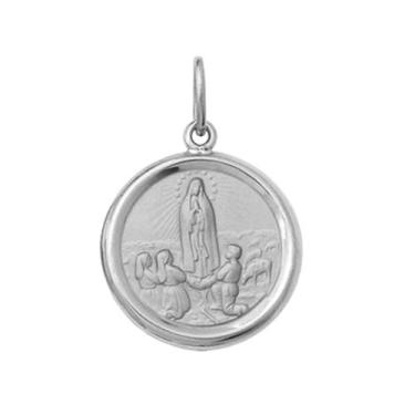 Imagem de Pingente Redondo Medio 2,6cm Ouro Maciço 18k FDMR2-K430 (22 Santos) - 