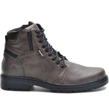 Imagem de Bota Masculina Com Zíper Lateral Confortável Resistente Motoqueiro Tri