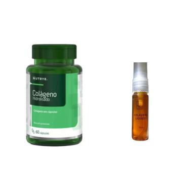 Imagem de Colágeno 60 cáps e colágeno liquido puro 15ml - lucys e pem cosméticos
