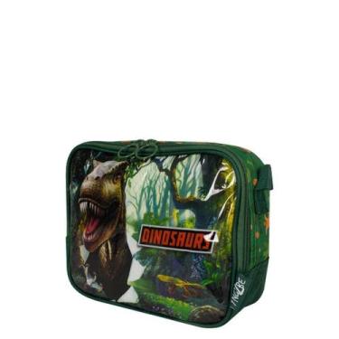Imagem de Lancheira Térmica Infantil Luxcel LA38493YN Dinossauros, Verde