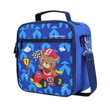 Imagem de Bolsa Térmica + Marmita + Garrafinha Infantil Menino Escolar - JACKI D