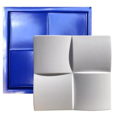 Imagem de Forma 3D Gesso e Cimento ABS 1mm - Almofada 30x30 cm - Xmoldes Formas 