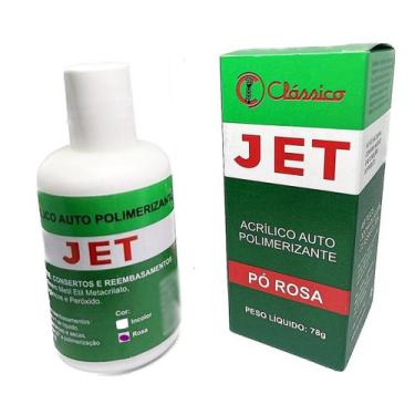 Imagem de Acrílico Auto Pó 78g ROSA Odonto Prótese Reparo Jet Clássico