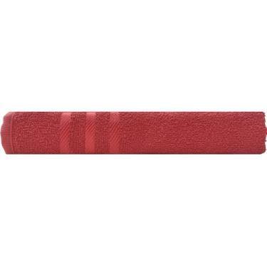 Imagem de Kit 10 - Toalhas De Rosto Para Salão - 3 Barra - Dugu, Vermelho 