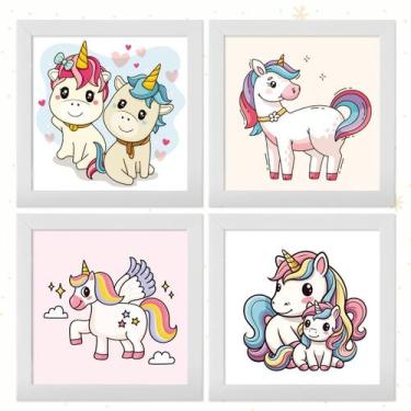 Imagem de Kit Quadrinhos Decorativo para Quarto de Bebê Infantil Menino Menina S