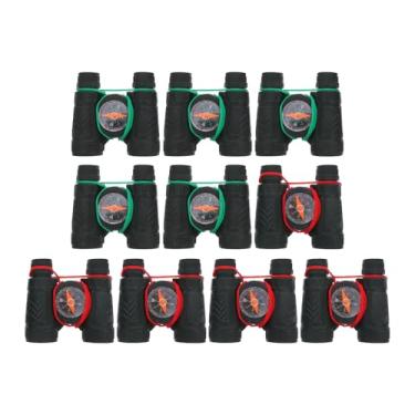 Imagem de ibasenice Brinquedo telescópio, 20 peças, brinquedos de acampamento, pré-escolar, meninos, binóculos, meninas, telescópio, telescópio, binóculo, bússola, brinquedo binóculo preto