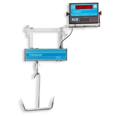 Imagem de Balança Suspensa Eletrônica Micheletti Tendal MIC3 Light ABS 300kg/100g 8x6x28cm Carbono 1 Célula