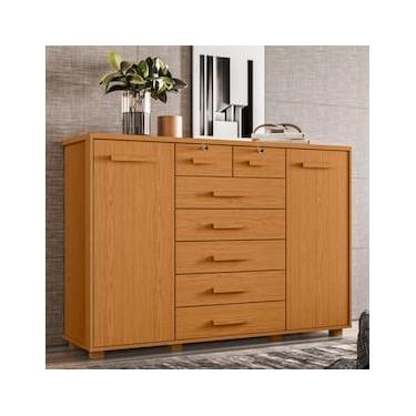 Imagem de Cômoda Palumoveis Fontana com 7 Gavetas e 2 Portas – 160cm de Largura