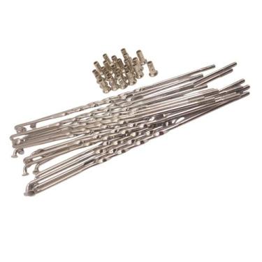 Imagem de Jogo Raio Dianteiro Torcido Cromado Titan Fan Cg 150 Disco - Allen