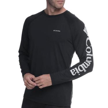 Imagem de Camiseta P Manga Longa Leve Columbia Branca Masculina Aurora