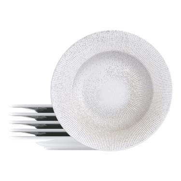 Imagem de Jogo de Pratos Rasos Tramontina Isabel 6 Peças em Porcelana Decorada