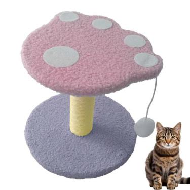 Imagem de Arranhador para Gatos Bola Brincadeira Arranhar Brincar Descanso Escal