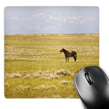 Imagem de Mouse pad com acabamento fosco 3D Rose"Feral Horses Sagebrush Country WyomingUs51 Ldi0012Larry Ditto" - 20,32 x 20,32 cm - mp_97457_1