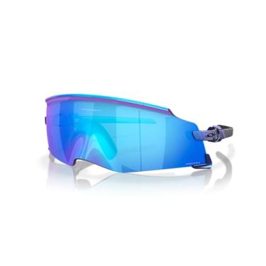 Imagem de Oakley Óculos de sol masculino fosco ciano/armação azul colorshift, lentes Prizm safira, 0 mm, Ciano fosco/azul com mudança de cor, Medium