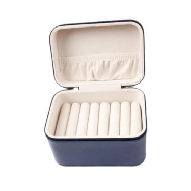 Imagem de YIJU Pulseira caixa de armazenamento jóias estojo elegante titular recipiente pulseira organizador para shopping venda casa quarto, Azul, 16x11.5x11cm