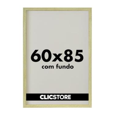 Imagem de Moldura Quadro A1 60x85 cm Decoração Criativa para Parede Sala Quarto Hall Escritório Foto Pôster Imagem Arte sem Vidro (Carvalho)