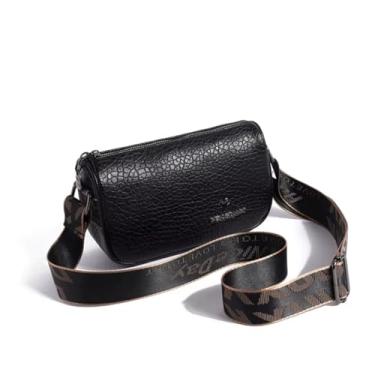 Imagem de Bolsa Feminina Sofisticada Pequena Tranversal Tiracolo Charmosa Passeio Shopping Tedencia Moderna Balada Festa Casamento Resistente Casual Fashion (Preto)